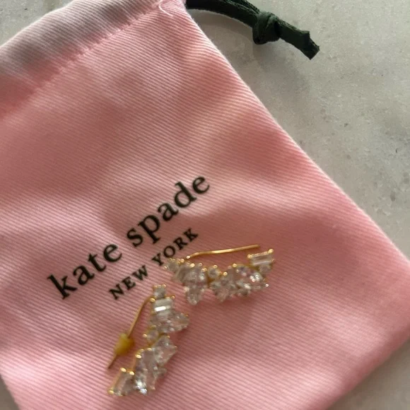 Kate Spade Gold and Crystal Earrings - Picture 2 of 2